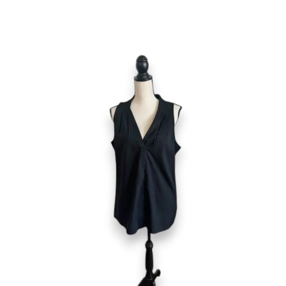 2/$5 Banana Republic Black Wrap Tank Top Sleeveless